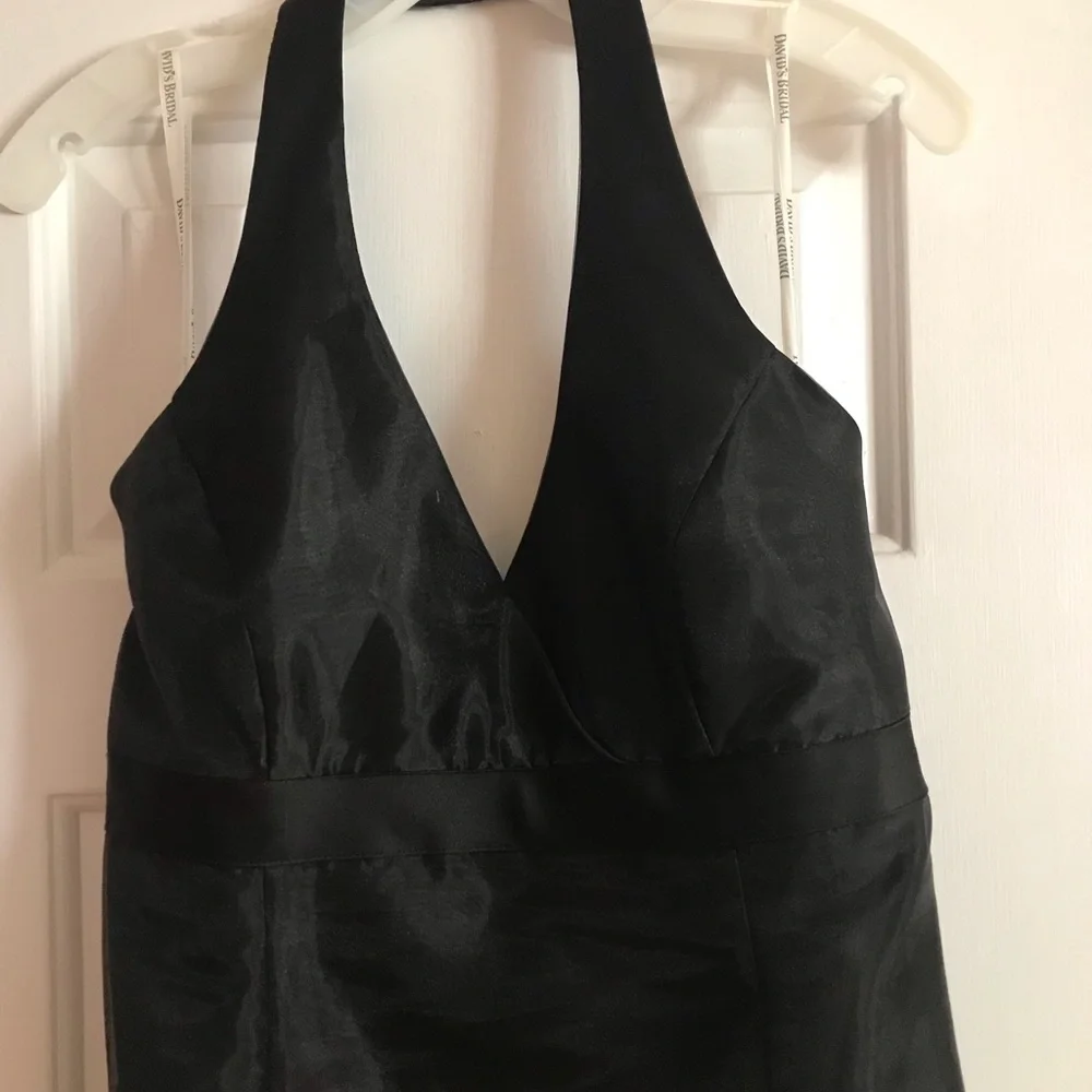 David’s Bridal Halter Bridesmaid Dress - Picture 2 of 4